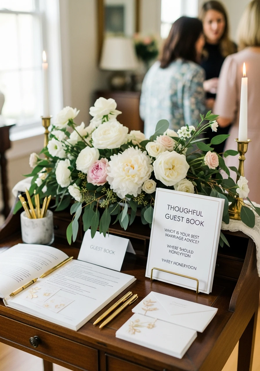 Thoughtful Guest Book - 50 Best Bridal Shower Ideas at Home