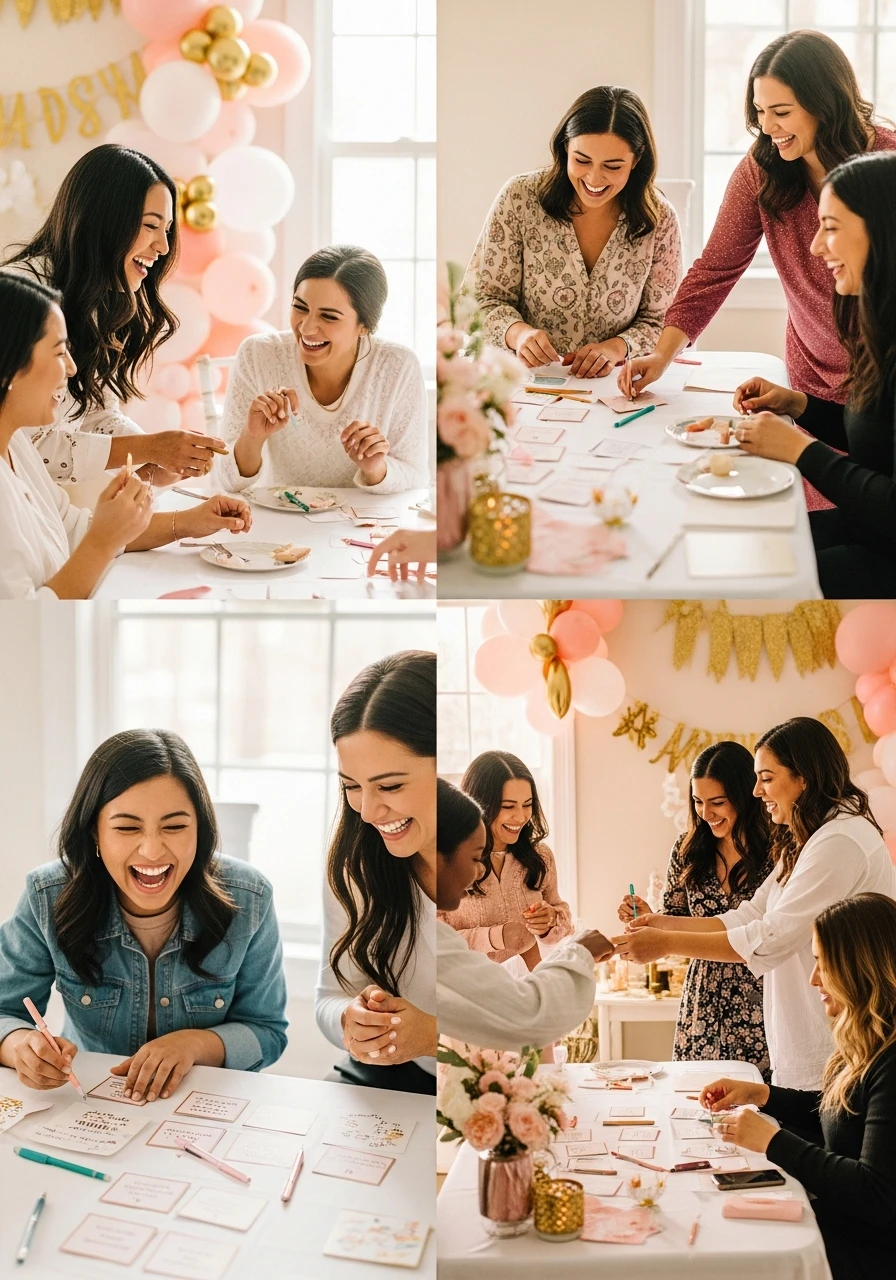 Living Room Game Marathon - 50 Best Bridal Shower Ideas at Home