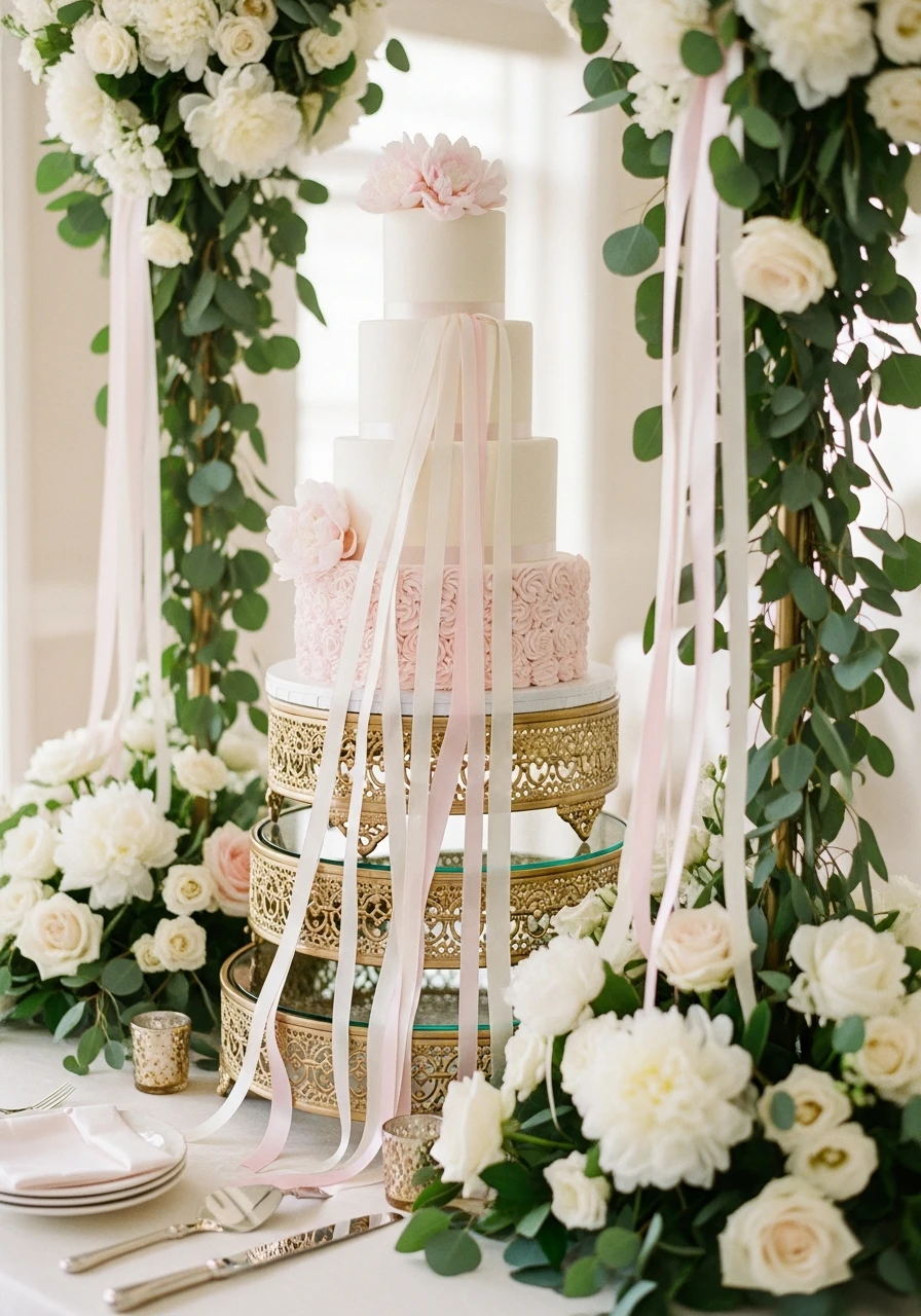 Highlight the Main Cake - 50 Gorgeous Bridal Shower Decorations Ideas