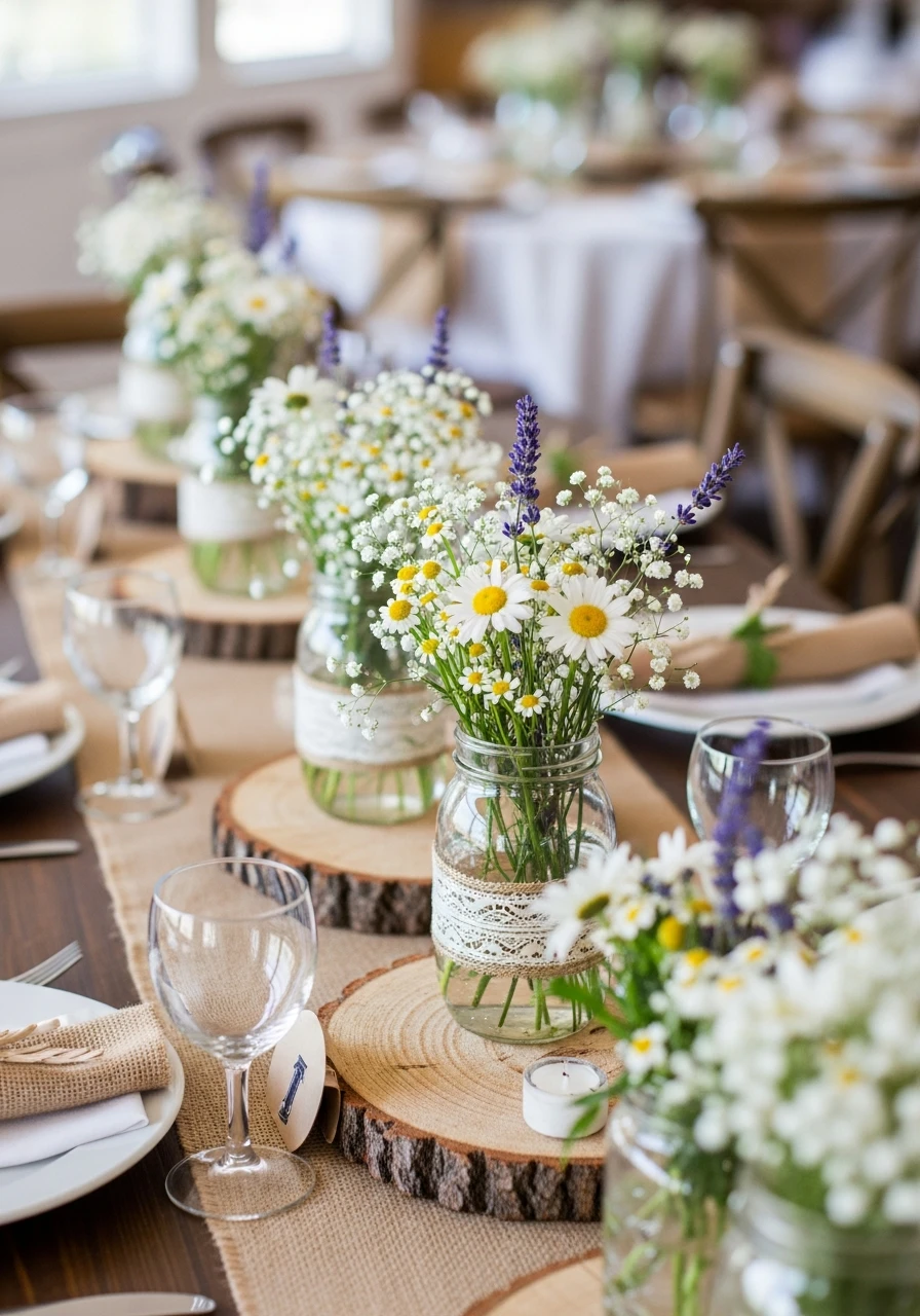 Cozy Rustic Charm - 50 Gorgeous Bridal Shower Decorations Ideas