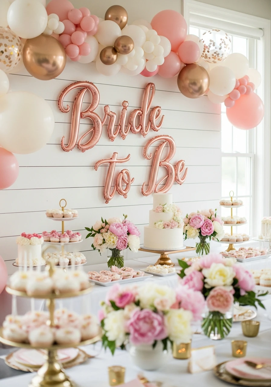 Themed Wall Display - 50 Best Bridal Shower Set Up Ideas