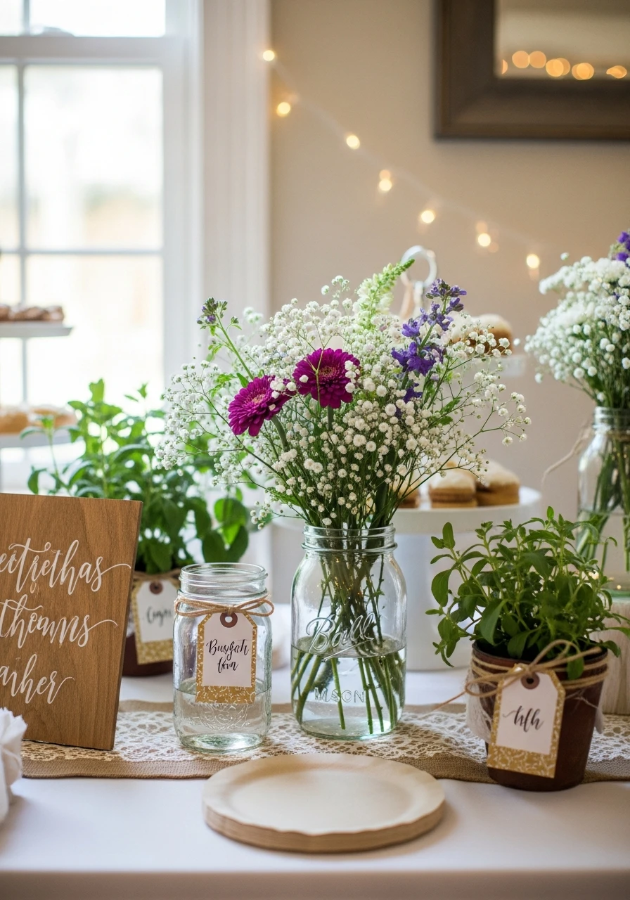 Custom DIY Touches - 50 Best Bridal Shower Set Up Ideas