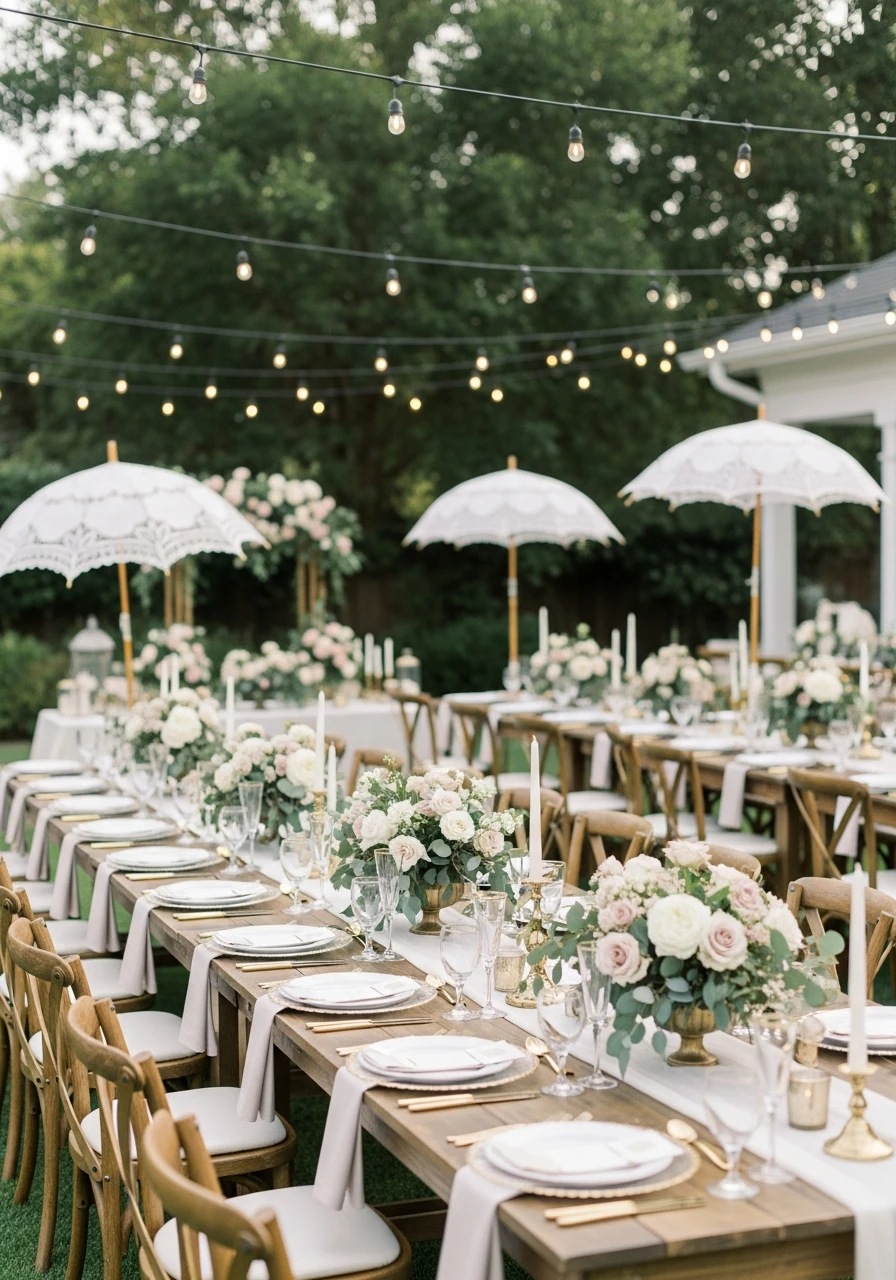 Styled Backyard Party - 50 Best Bridal Shower Set Up Ideas