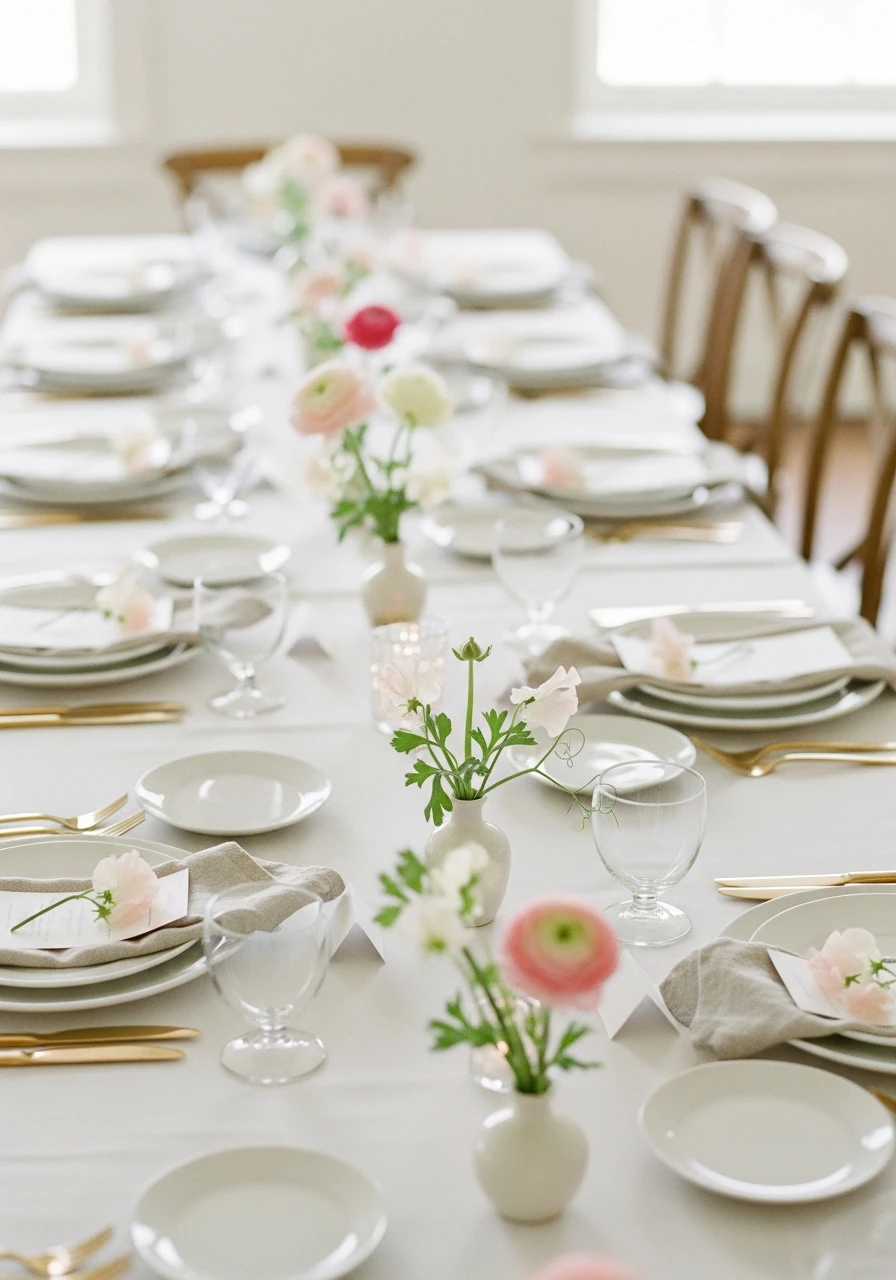 Simple Flowers Only - 50 Best Bridal Shower Set Up Ideas
