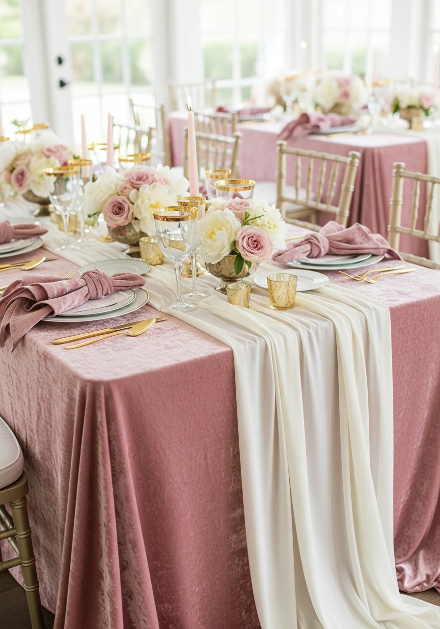 High Quality Linens - 50 Best Bridal Shower Set Up Ideas