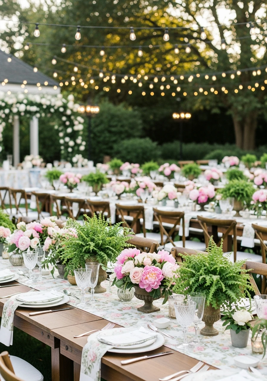 Charming Garden Party - 50 Best Bridal Shower Set Up Ideas