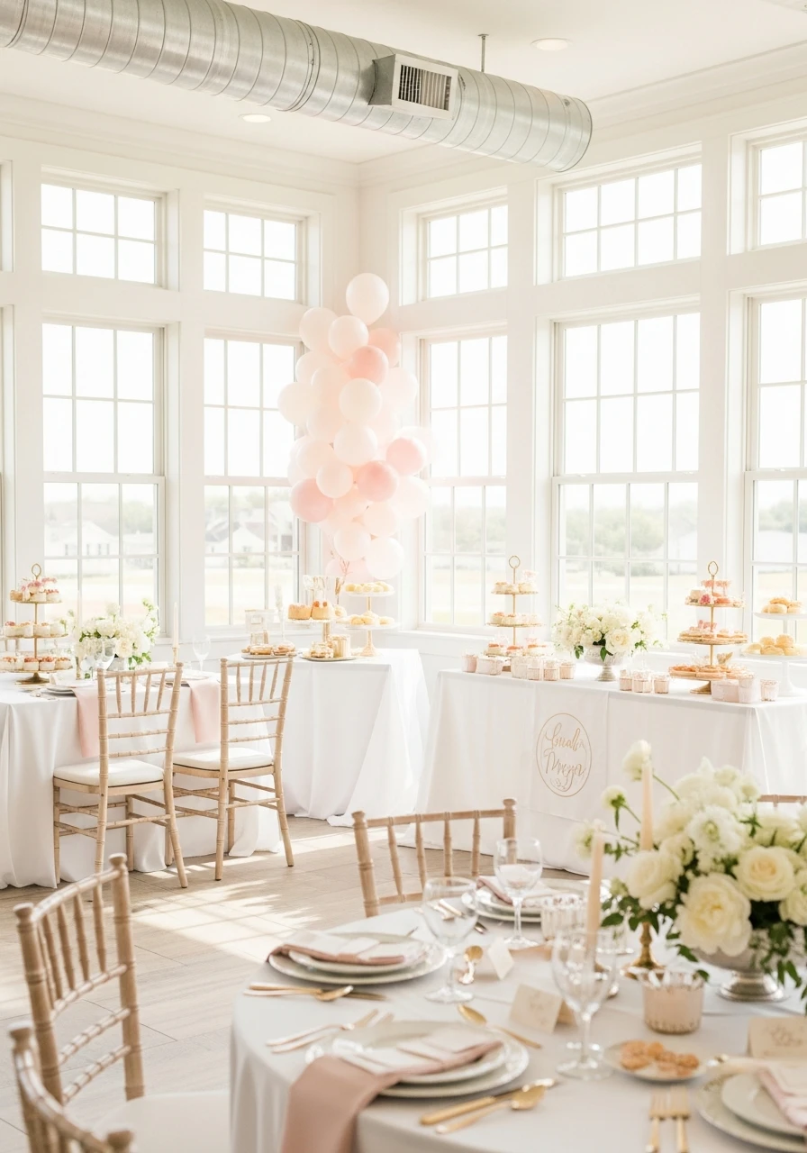 Bright Natural Light - 50 Best Bridal Shower Set Up Ideas