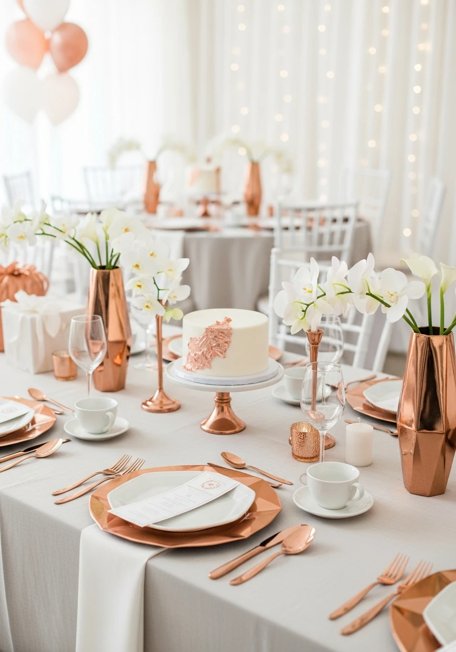 Fashionable Chic Style - 50 Best Bridal Shower Set Up Ideas