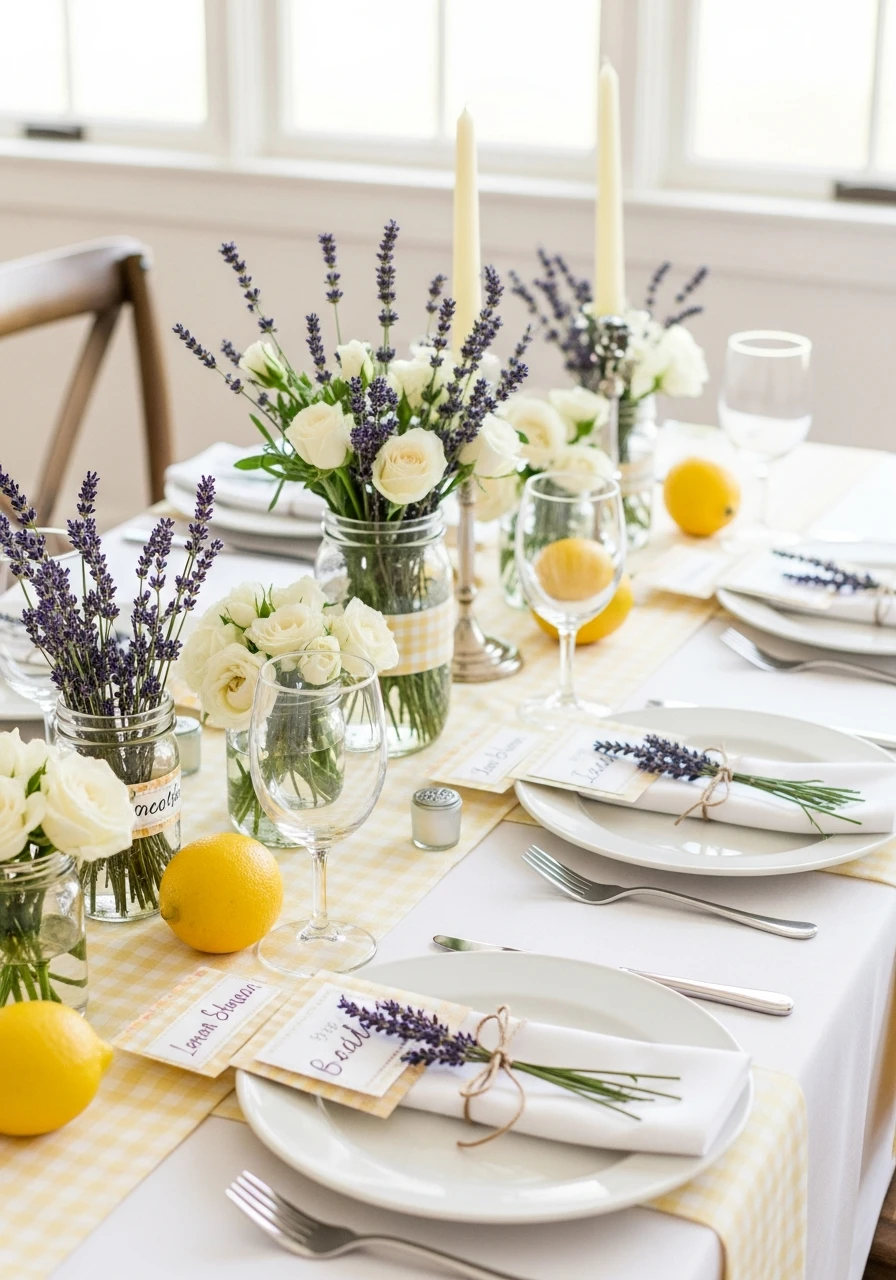Coordinated Table Theme - 50 Best Bridal Shower Set Up Ideas