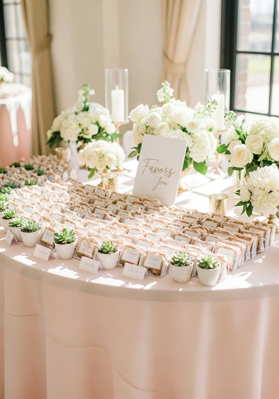 Organized Favor Spot - 50 Best Bridal Shower Set Up Ideas