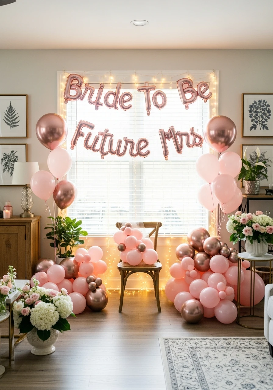 Personalized Bridal Banner - 30 Bride to Be Decoration Ideas at Home