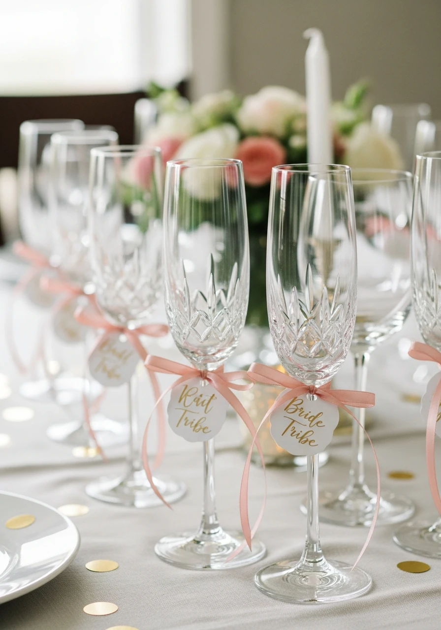 Personalized Drink Tags - 30 Bride to Be Decoration Ideas at Home