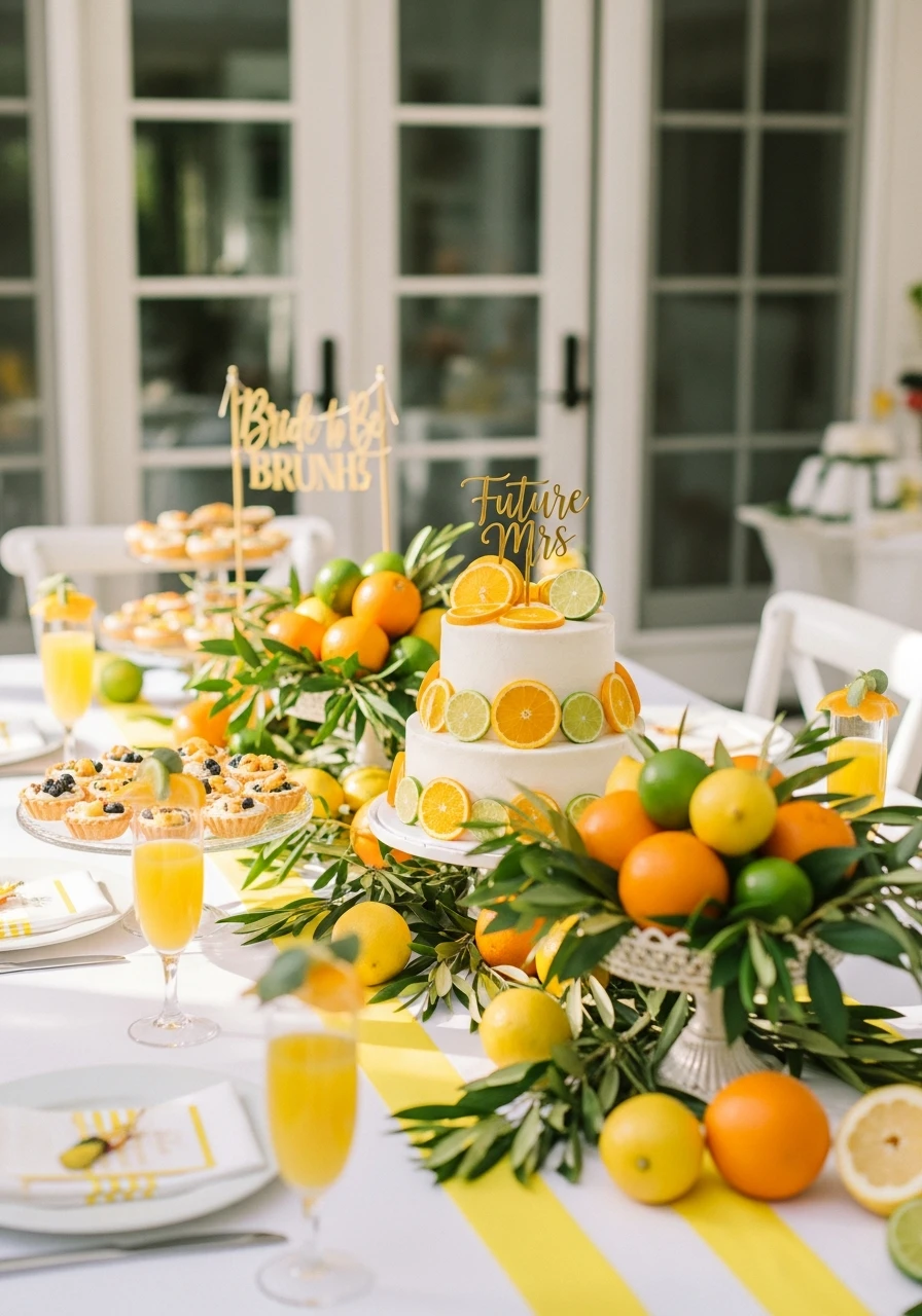Zesty Citrus Celebration - 50 Amazing Bride to be Theme Ideas for the Perfect Party