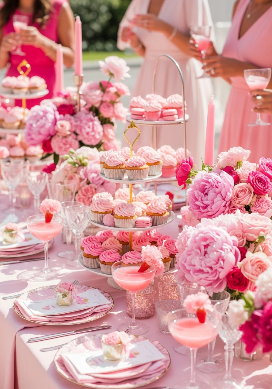 All Pink Perfection Party - 50 Amazing Bride to be Theme Ideas for the Perfect Party
