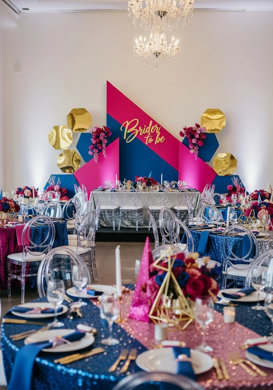 Modern Glam Party - 50 Amazing Bride to be Theme Ideas for the Perfect Party