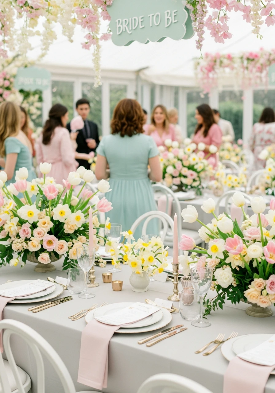 Seasonal Spring Theme - 50 Amazing Bride to be Theme Ideas for the Perfect Party