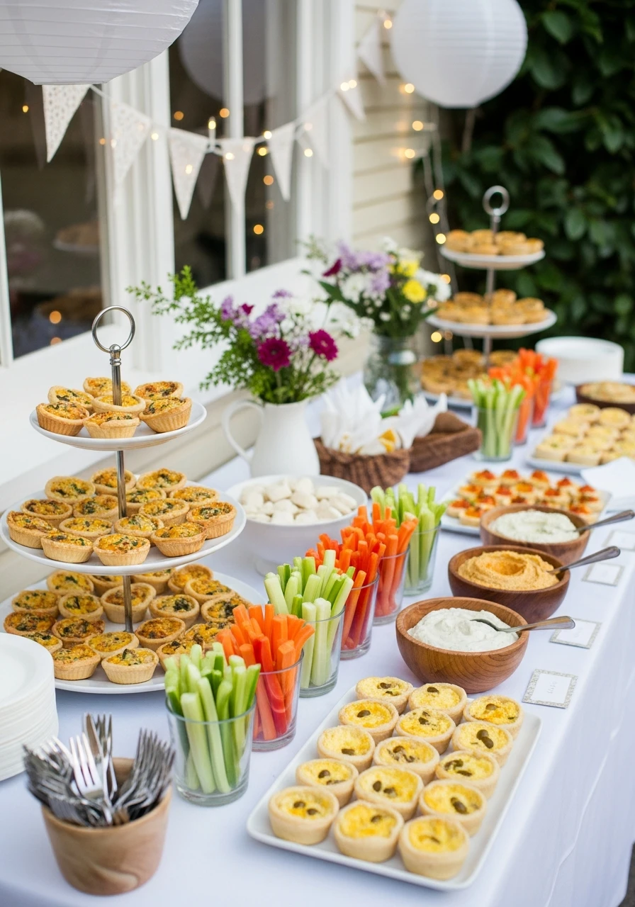 Stick to Easy Finger Foods - 50 Cheap Bridal Shower Ideas That Look Expensive