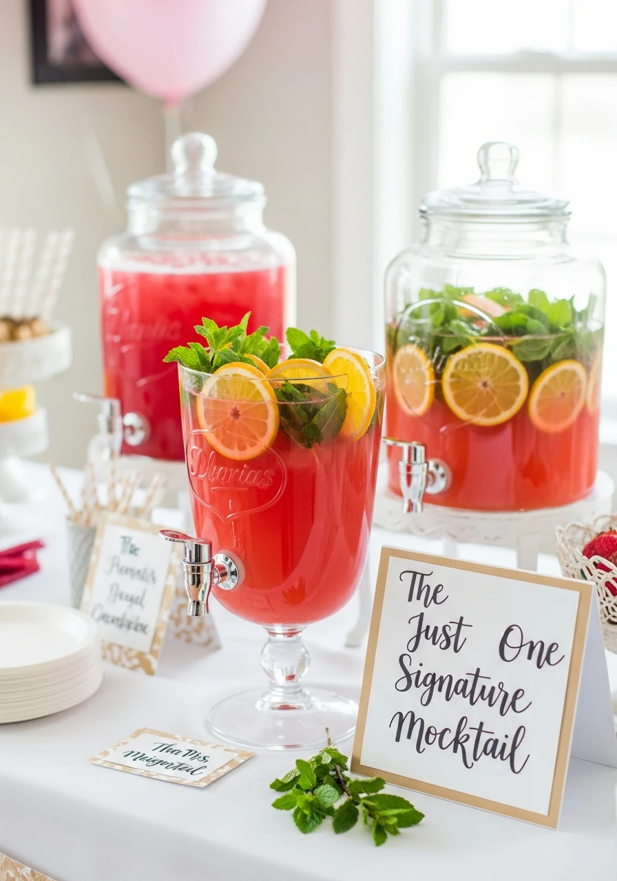 Serve Just One Signature Drink - 50 Cheap Bridal Shower Ideas That Look Expensive