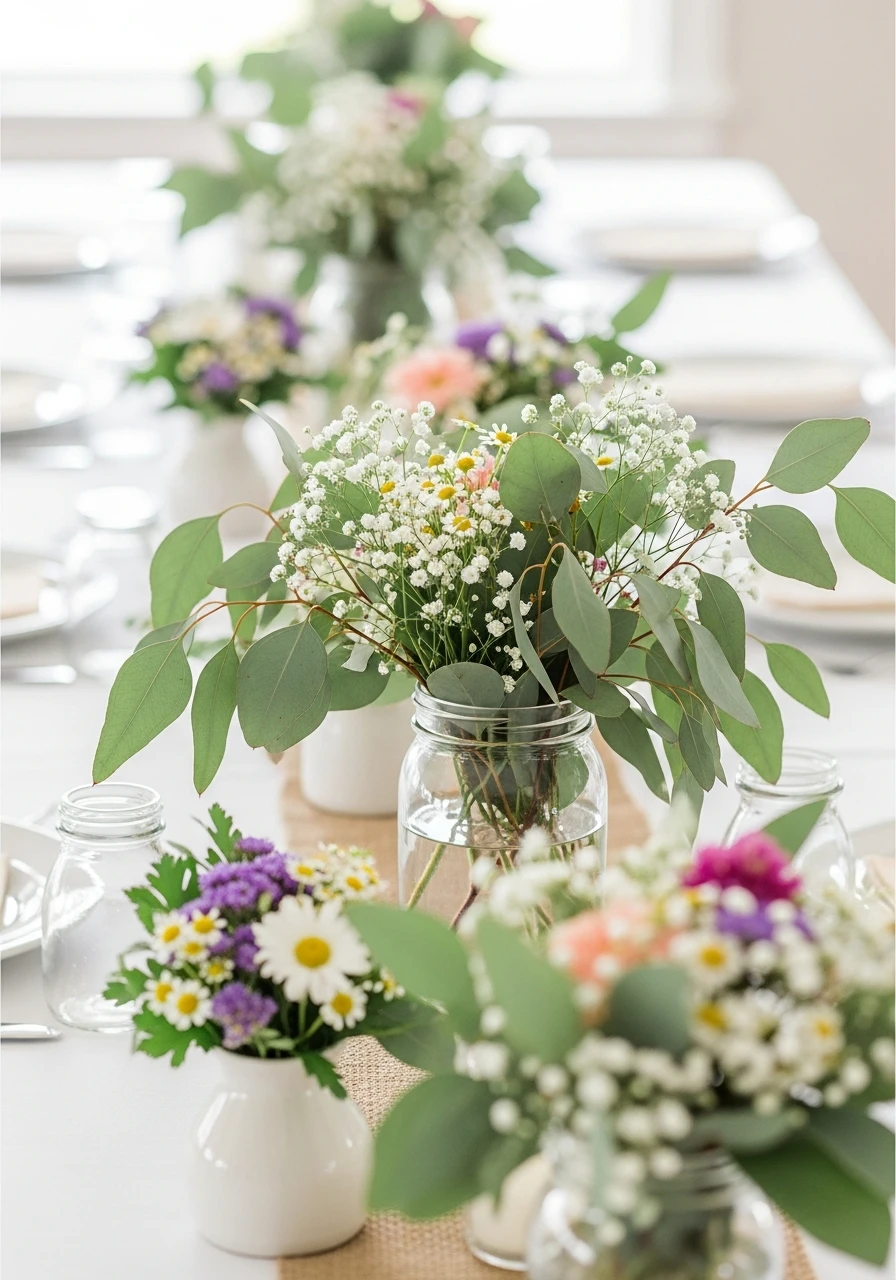 Use Greenery and Flowers - 50 Cheap Bridal Shower Ideas That Look Expensive