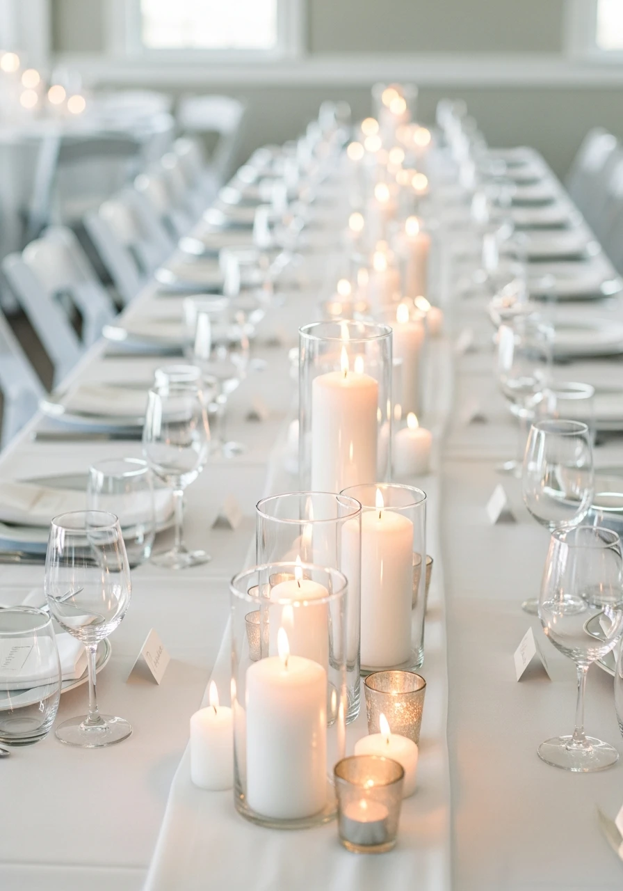 Keep Decor Clean and Elegant - 50 Cheap Bridal Shower Ideas That Look Expensive