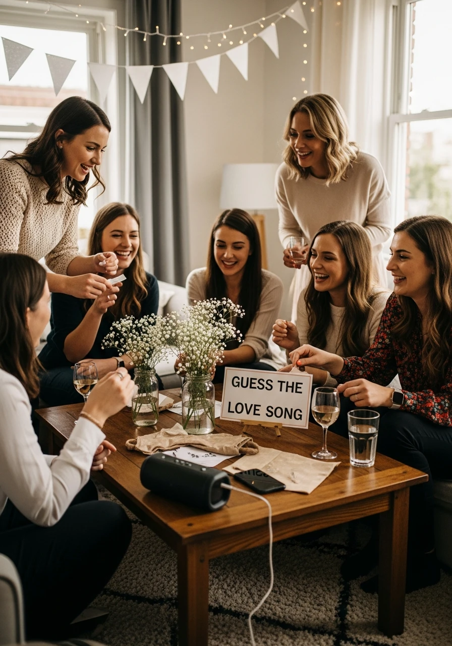 Play the Love Song Game - 50 Cheap Bridal Shower Ideas That Look Expensive