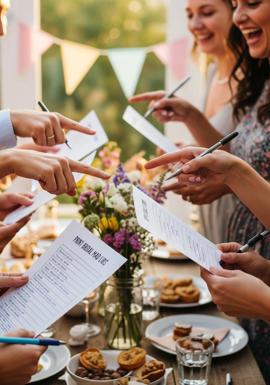 Print Bridal Mad Libs - 50 Cheap Bridal Shower Ideas That Look Expensive