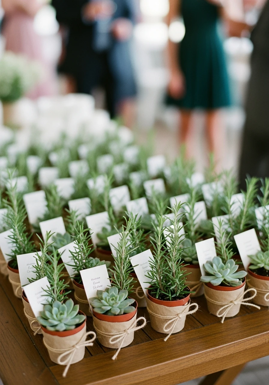 Small Plant or Succulent Favors - 50 Cheap Bridal Shower Ideas That Look Expensive