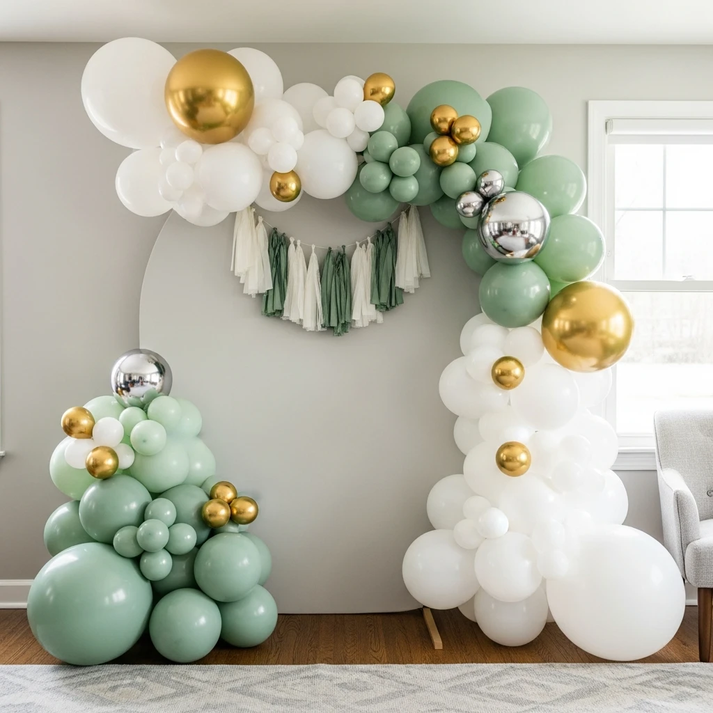 Dollar Store Balloon Arch - 50 Cheap Baby Shower Ideas That Look Amazing