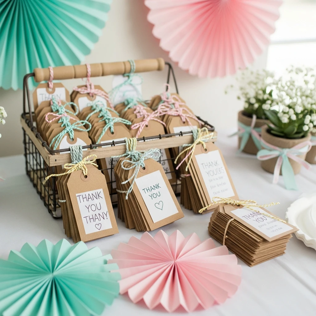 Thank-You Tags Only - 50 Cheap Baby Shower Ideas That Look Amazing