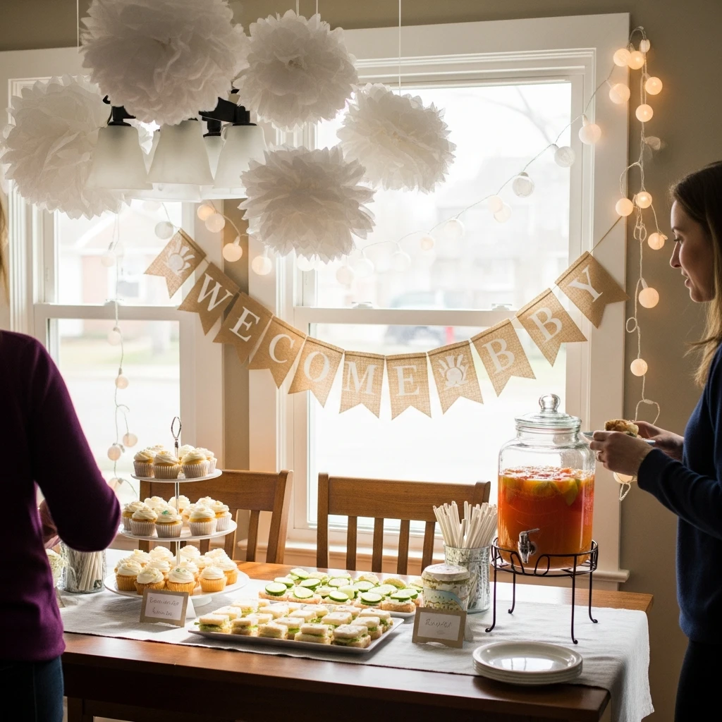 Host the Baby Shower at Home - 50 Cheap Baby Shower Ideas That Look Amazing