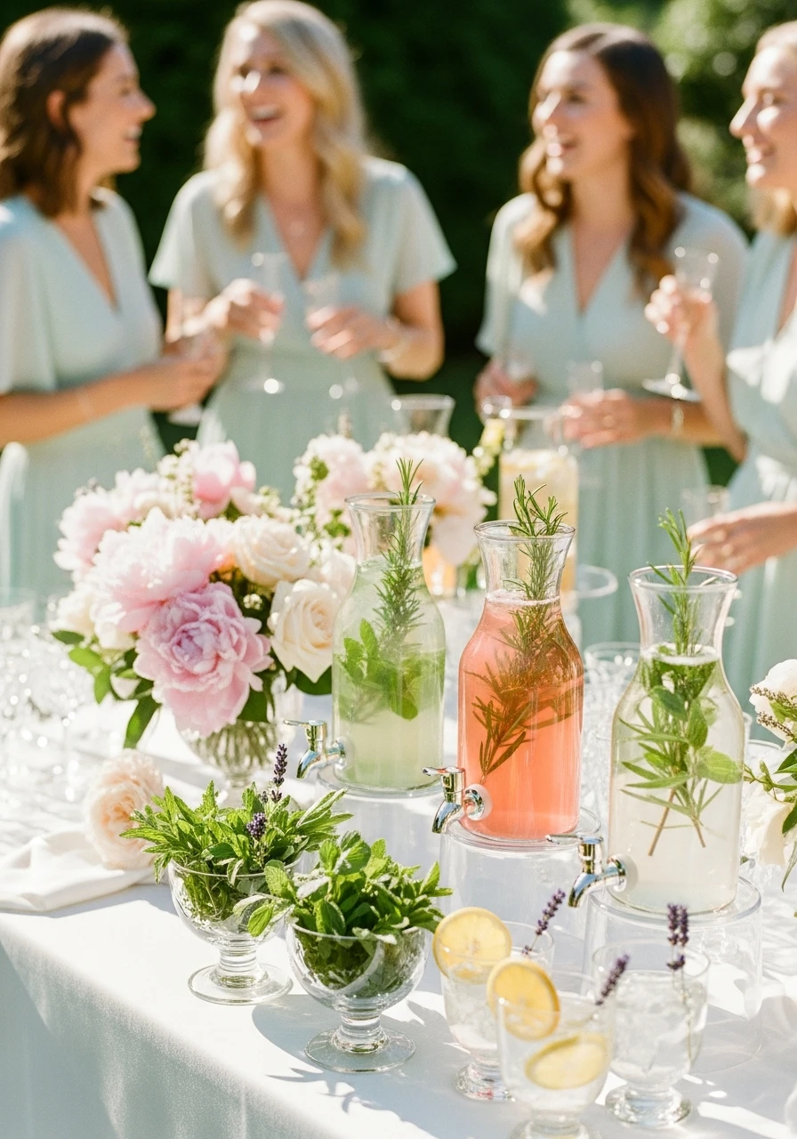 Herb-Flavored Drinks - 50 Best Garden Bridal Shower Ideas for the Perfect Party