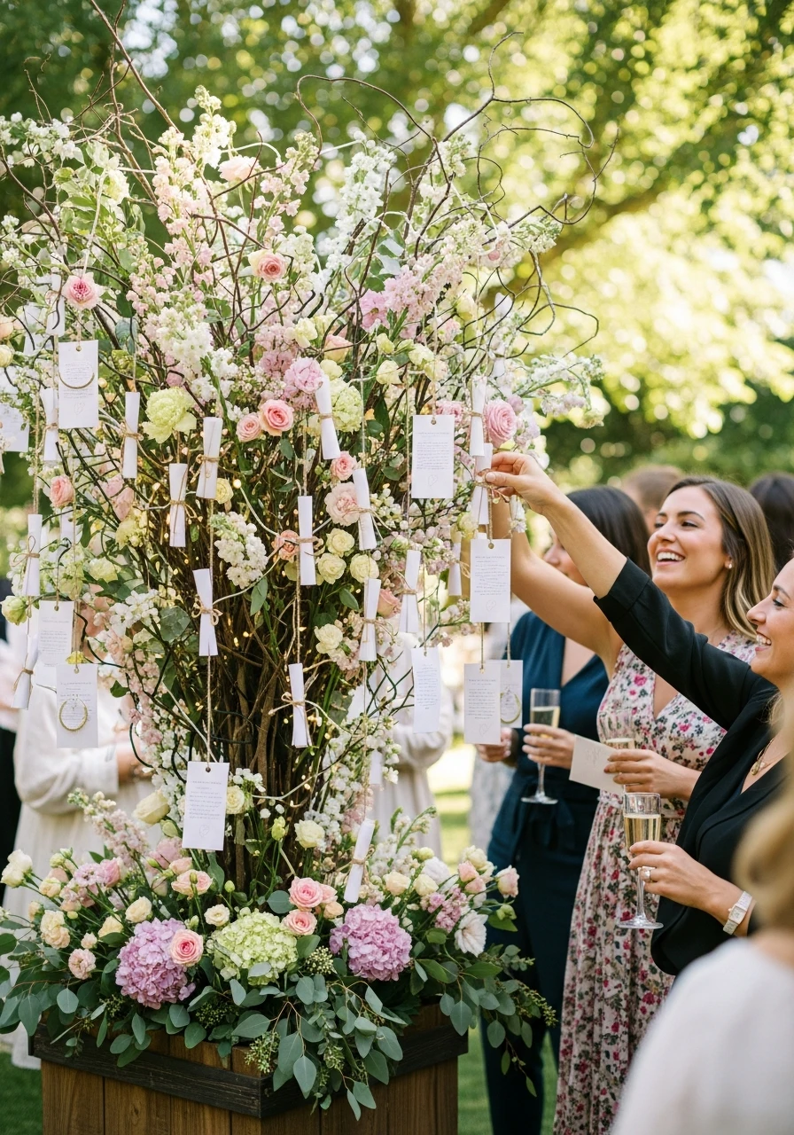 Advice Hanging Tree - 50 Best Garden Bridal Shower Ideas for the Perfect Party