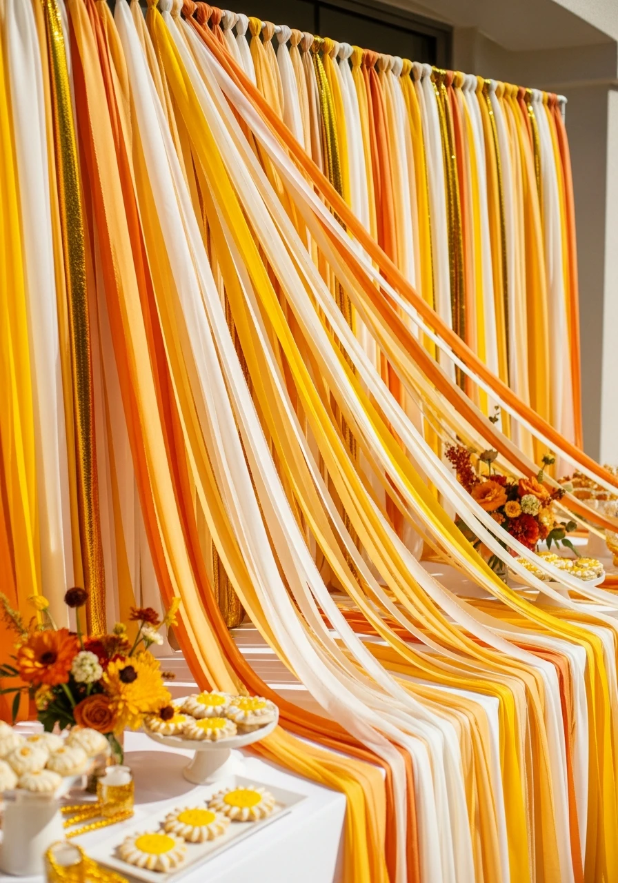 Sun Ray Streamers - 50 Bright & Joyful Here Comes the Sun Baby Shower Theme Ideas