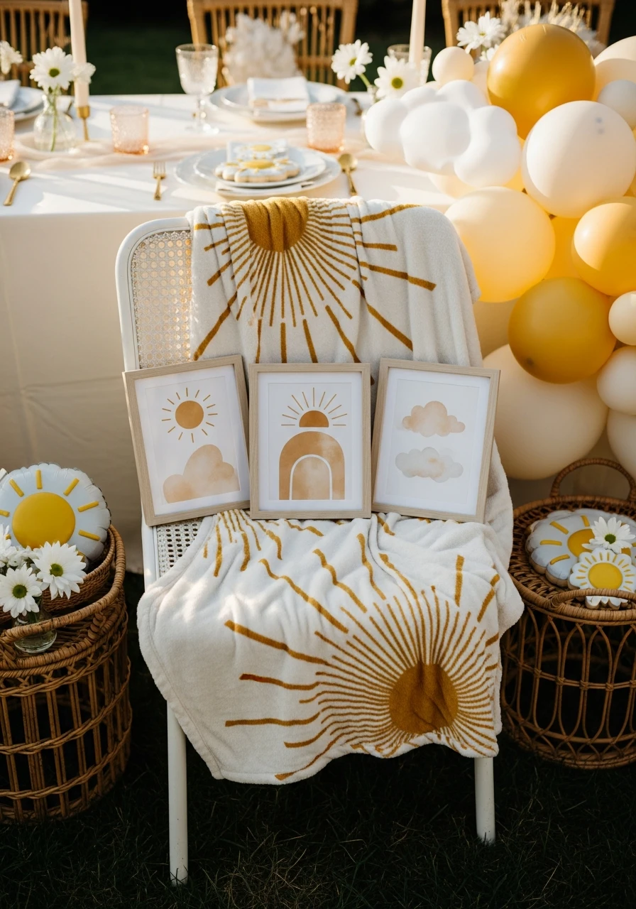 Sunshine-Themed Nursery Tie-In - 50 Bright & Joyful Here Comes the Sun Baby Shower Theme Ideas