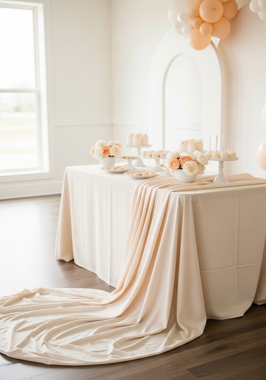 Luxury Linen Tablecloths - 50 Luxury Baby Shower Ideas That Look Expensive
