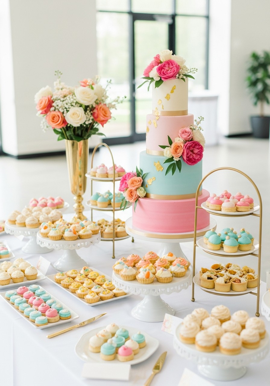 High-End Dessert Table - 50 Luxury Baby Shower Ideas That Look Expensive