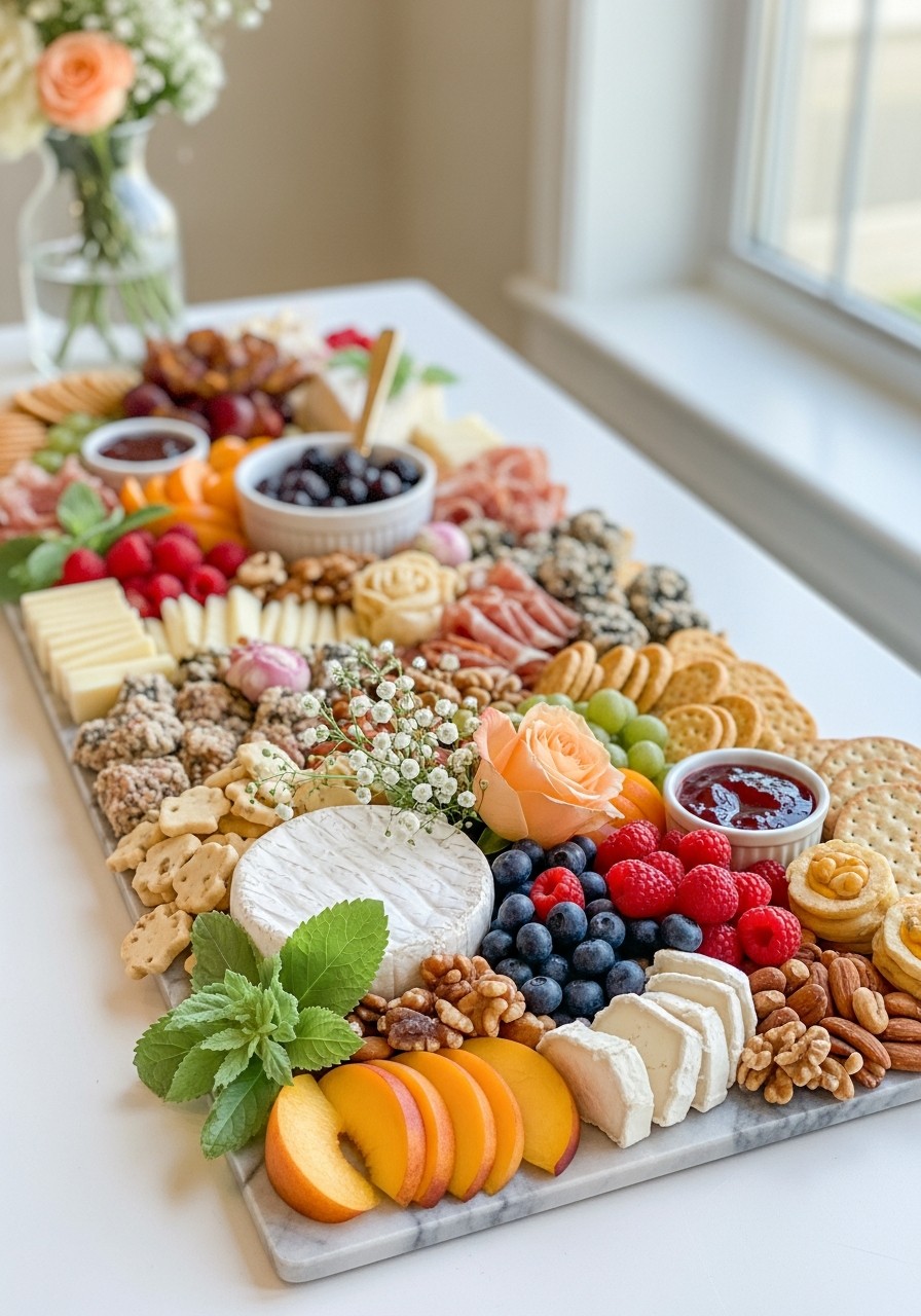 Luxury Charcuterie Display - 50 Luxury Baby Shower Ideas That Look Expensive