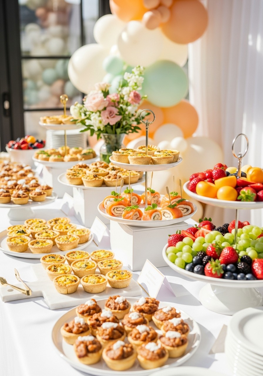 Elegant Brunch Menu - 50 Luxury Baby Shower Ideas That Look Expensive