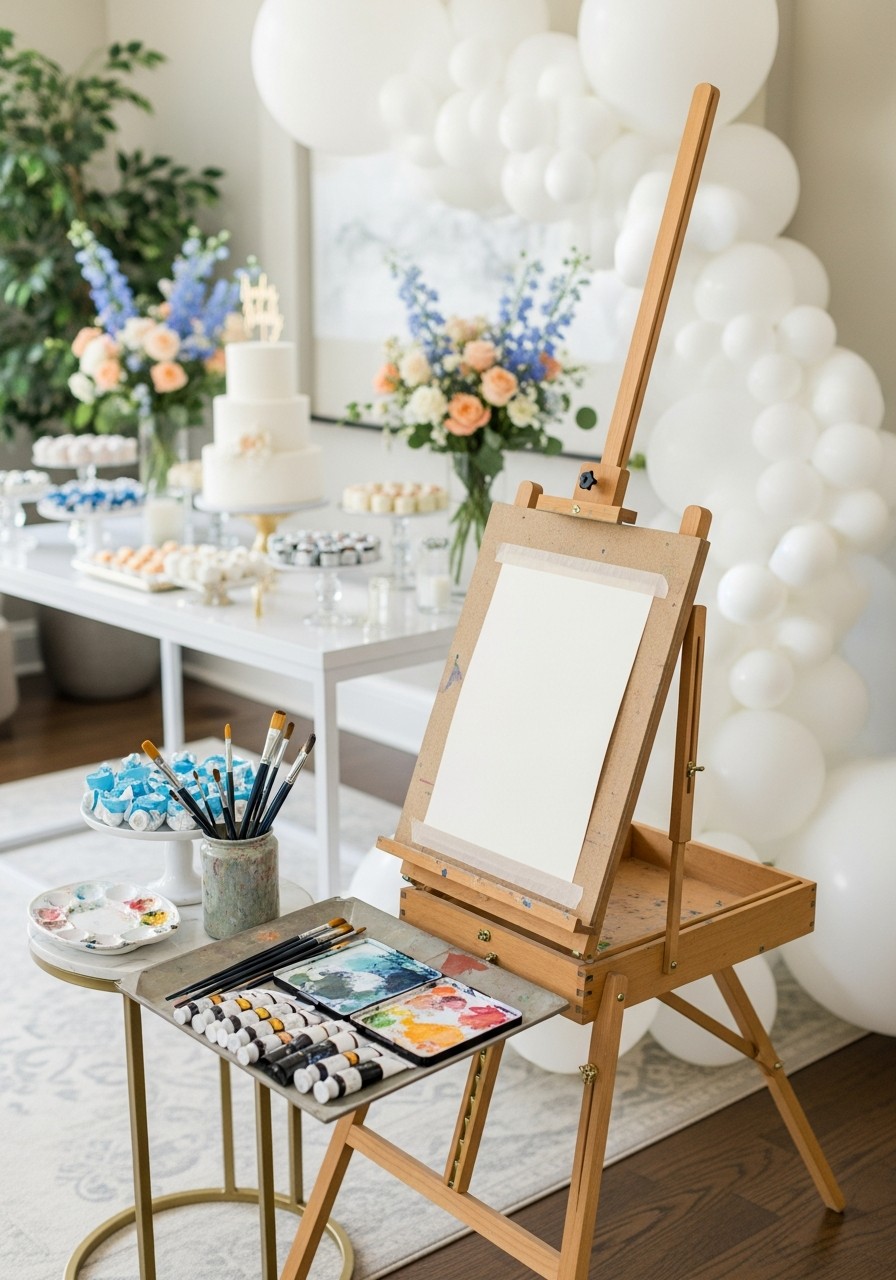 Live Event Illustration - 50 Luxury Baby Shower Ideas That Look Expensive