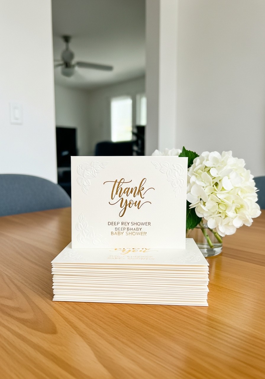 Custom Thank You Cards - 50 Luxury Baby Shower Ideas That Look Expensive