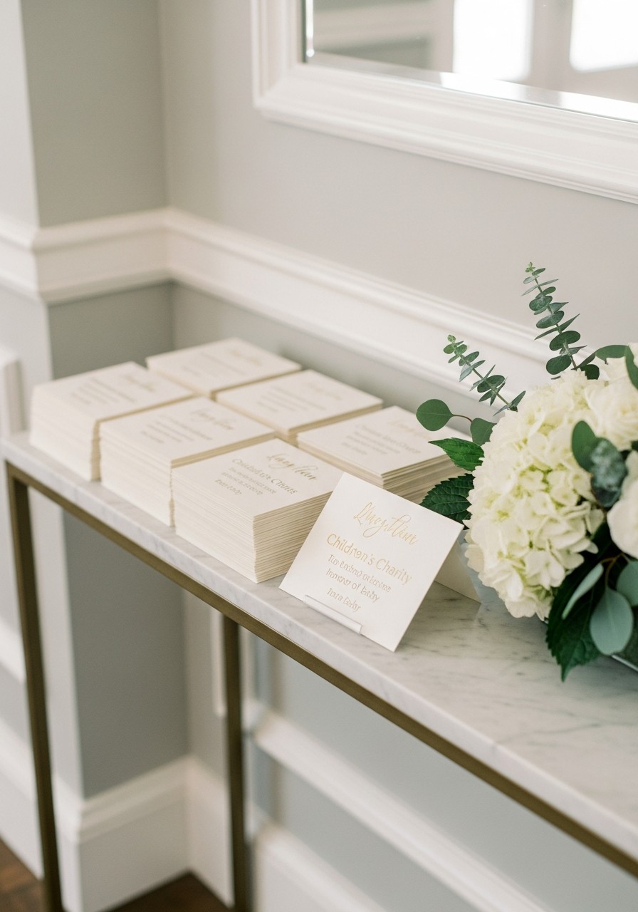 Charity-Inspired Luxury Favor - 50 Luxury Baby Shower Ideas That Look Expensive