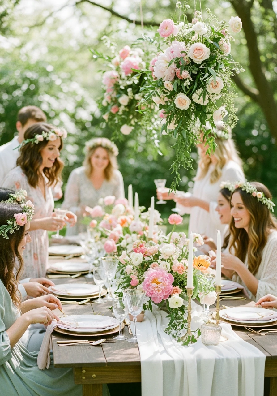 Spring Flower Power - 50 Perfect Outdoor Bridal Shower Ideas for a Beautiful Celebration