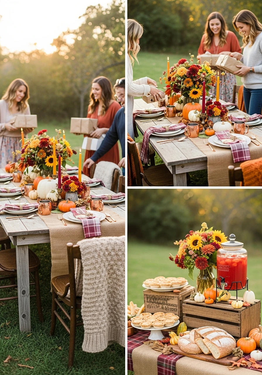 Cozy Fall Harvest - 50 Perfect Outdoor Bridal Shower Ideas for a Beautiful Celebration
