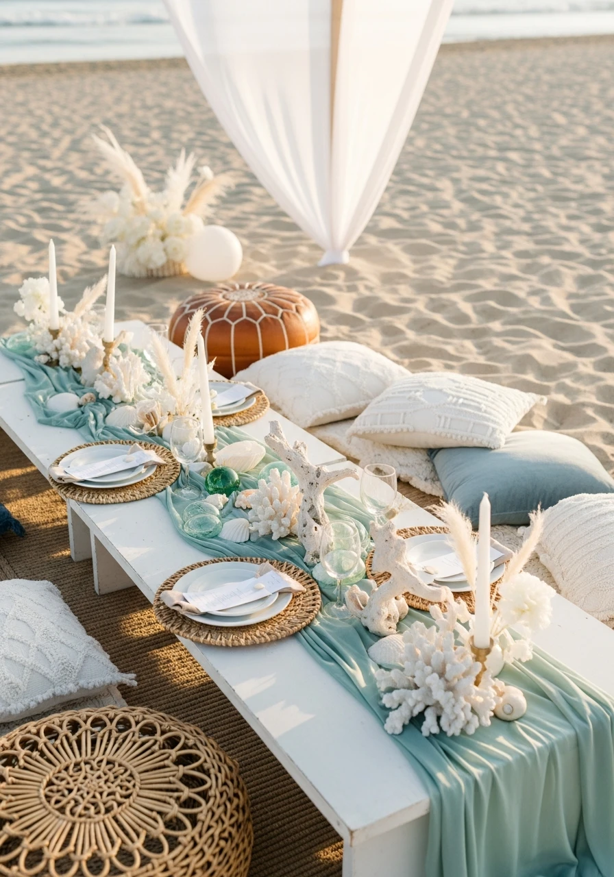 Beachside Coastal Vibes - 50 Perfect Outdoor Bridal Shower Ideas for a Beautiful Celebration