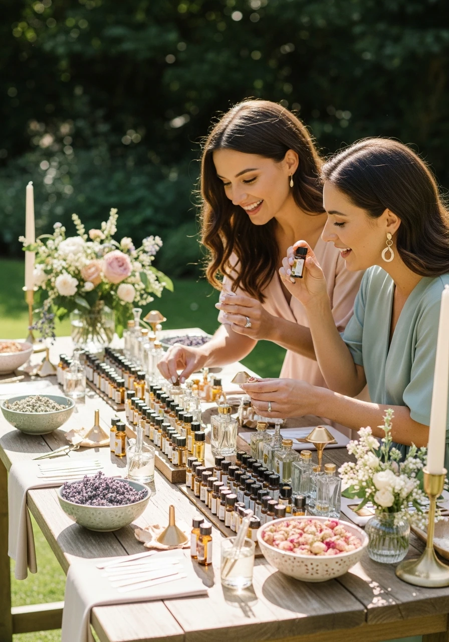 Perfume Blending Bar - 50 Perfect Outdoor Bridal Shower Ideas for a Beautiful Celebration