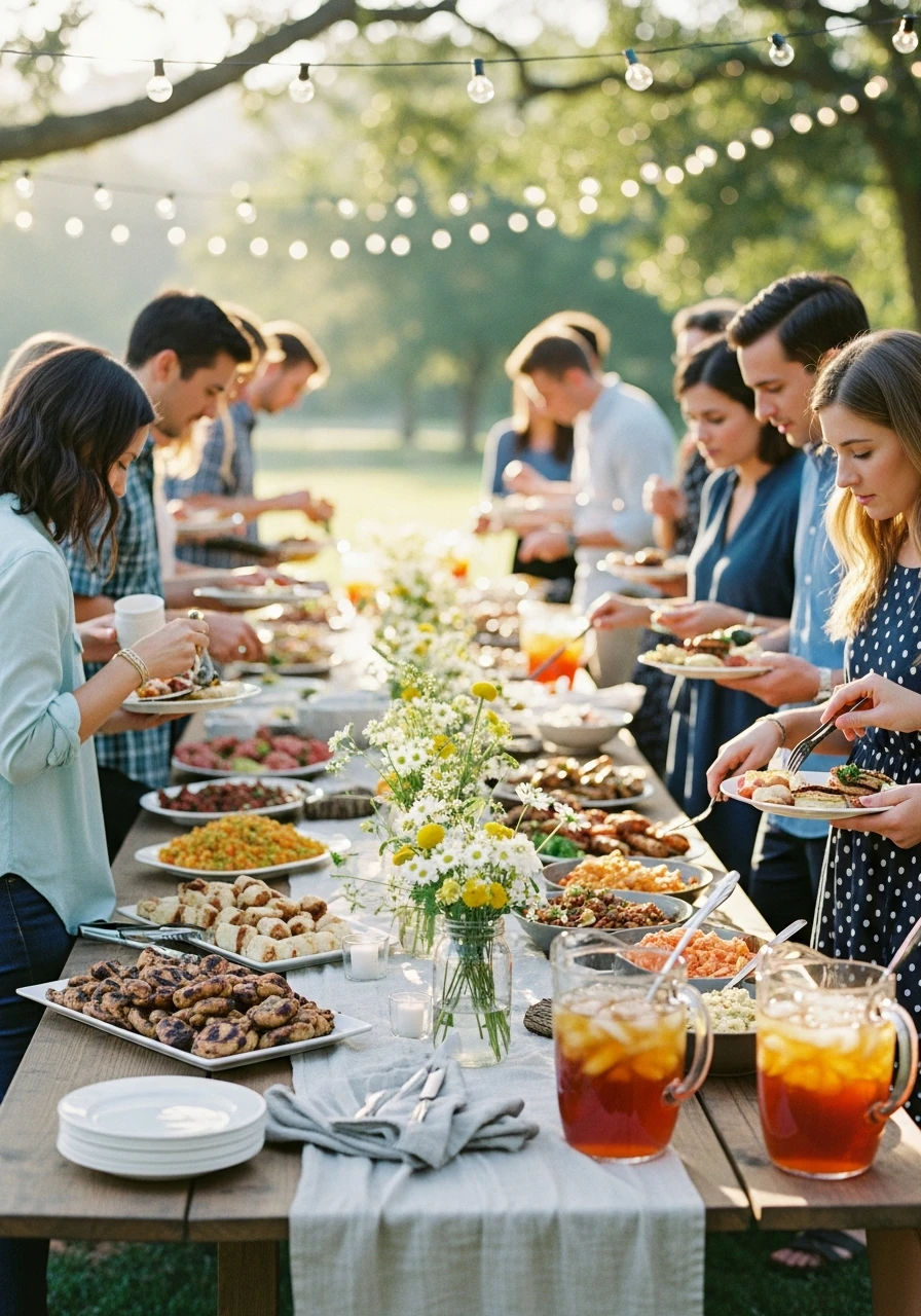 Casual BBQ Party - 50 Perfect Outdoor Bridal Shower Ideas for a Beautiful Celebration