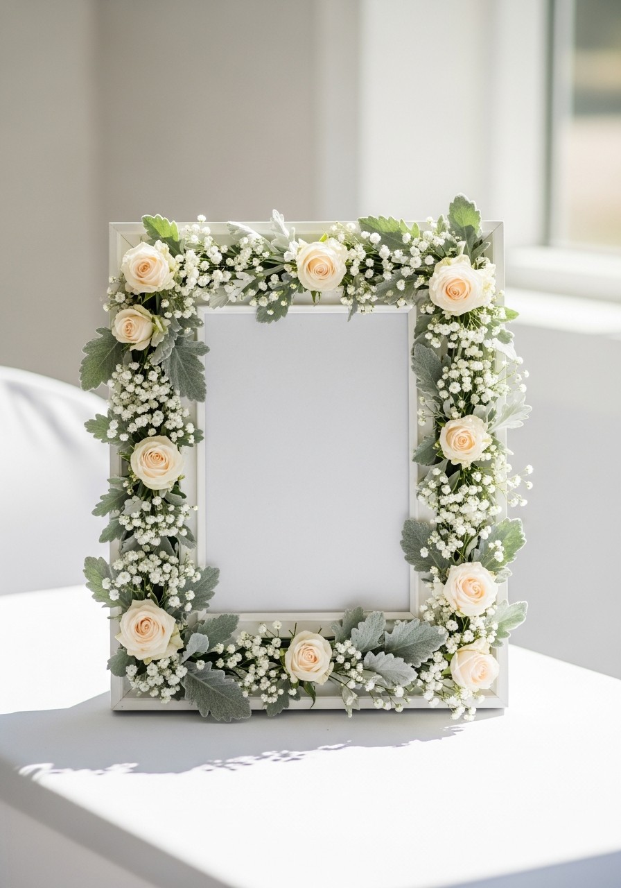 Flower Photo Prop - Simple baby shower decorations