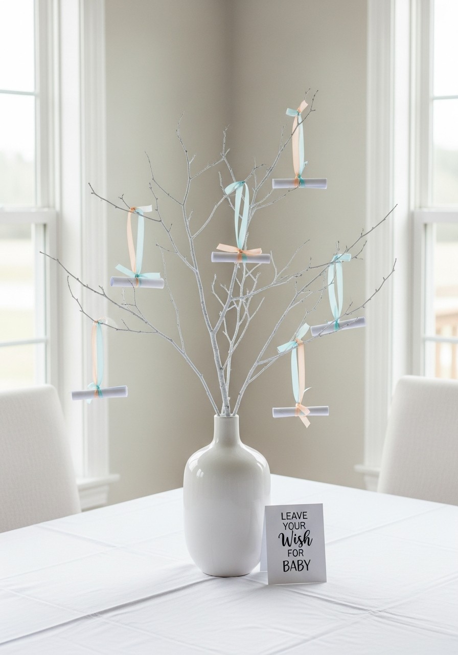 Simple Wish Tree - Simple baby shower decorations