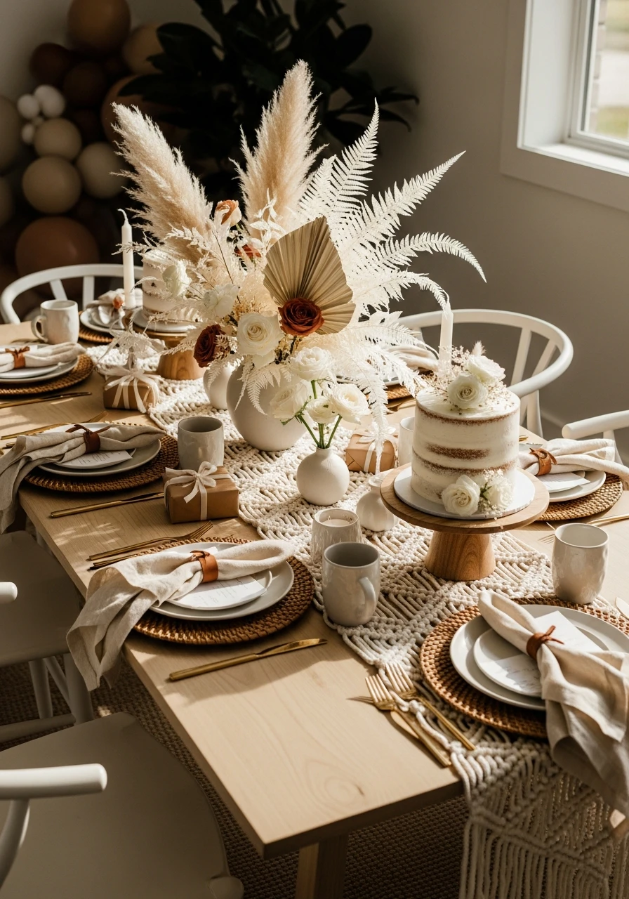 Neutral Boho Brunch - 50 Small Bridal Shower Ideas for an Intimate, Perfect Party