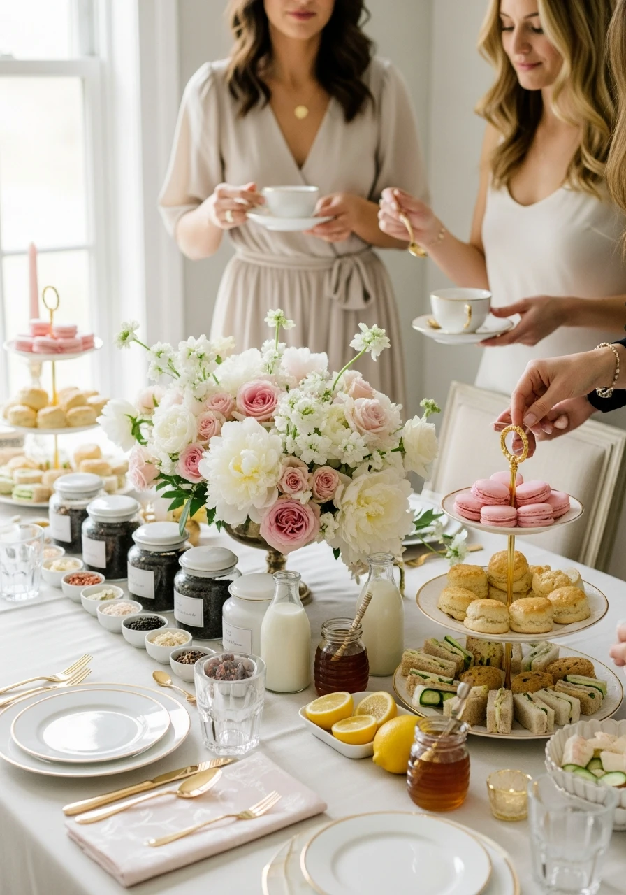 At-Home Tea Bar - 50 Small Bridal Shower Ideas for an Intimate, Perfect Party